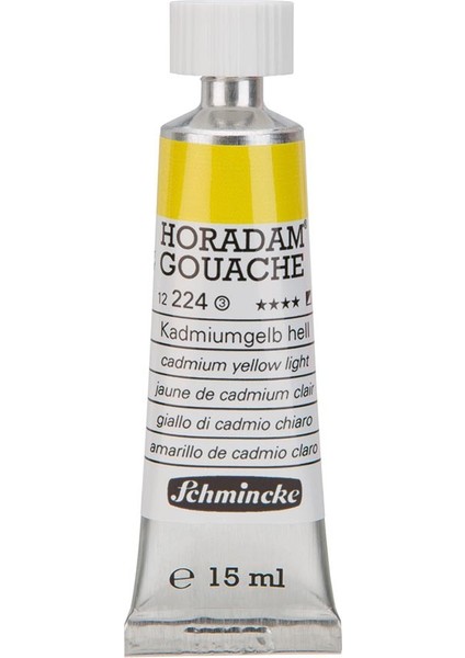 : Horadam Gouache : Artist Guaj Boya : 15 ml : Seri 3 : 224 Cadmium Yellow Light