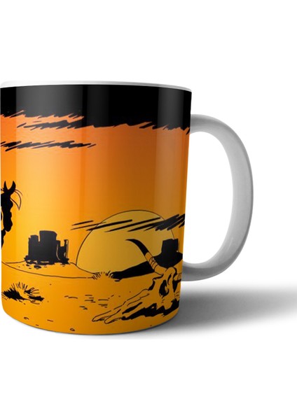 Lucky Luke Red Kit Kupa Bardak Model 1