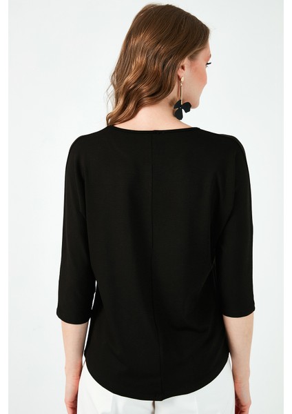 Bisiklet Yaka Truvakar Kol Bluz Kadın Bluz 5861416Y indirimleri