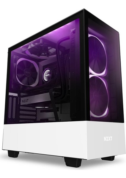 H510 Elite CA-H510E-W1 USB 3.1 RGB Temperli Cam Mat Beyaz ATX Mid-Tower Gaming (Oyuncu) Kasa