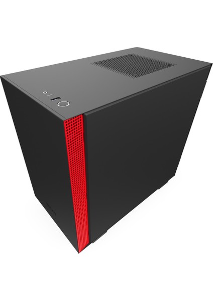 CA-H210B-BR USB 3.1 Temperli Cam Mat Siyah/Kırmızı Mini-ITX Mini-Tower Gaming (Oyuncu) Kasa