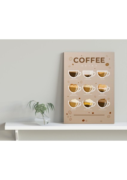 Bk Gift Coffee Tasarımlı Kanvas Tablo 30x50cm-13