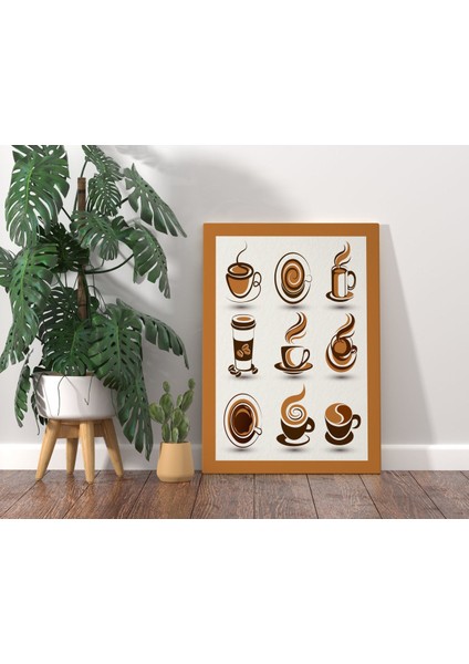 Bk Gift Coffee Tasarımlı Kanvas Tablo 70x100cm-5