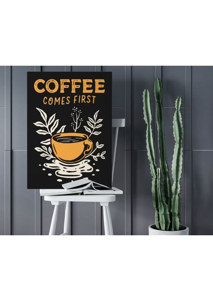 Gift Coffee Tasarımlı Kanvas Tablo 50x70cm-4