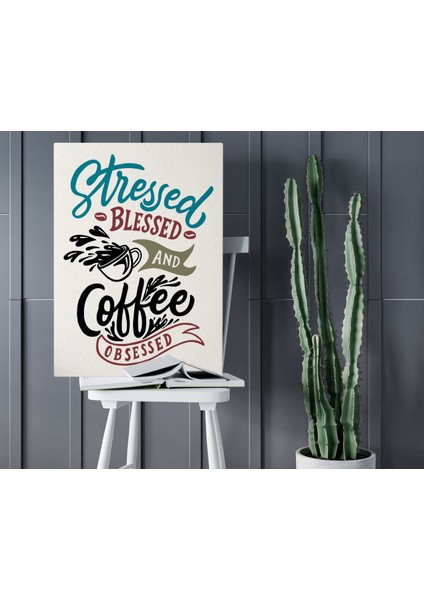 Bk Gift Coffee Tasarımlı Kanvas Tablo 50x70cm-3
