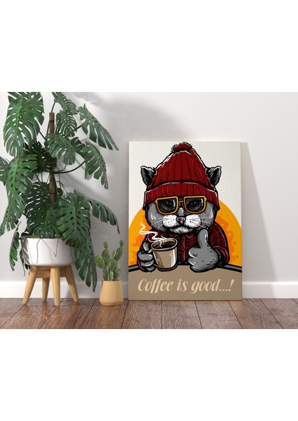 Bk Gift Coffee Tasarımlı Kanvas Tablo 70x100cm-2