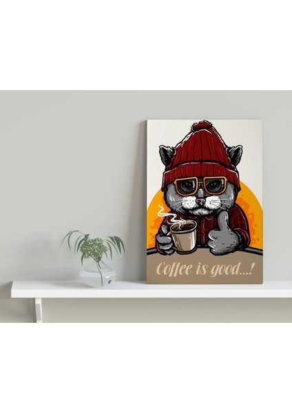 Bk Gift Coffee Tasarımlı Kanvas Tablo 30x50cm-2
