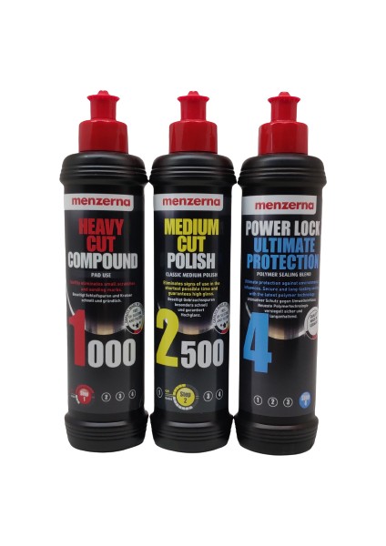 1000- 2500 Powerlock Kalın Ince Pasta Boya Koruma Set 250 ml