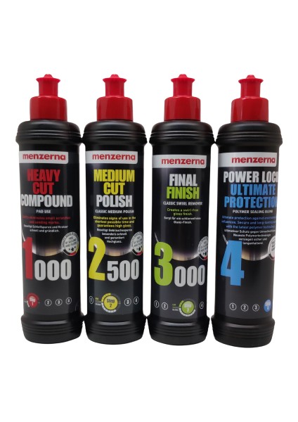 1000- 2500- 3000 Powerlock Kalın Pasta Boya Koruma Seti 250 ml