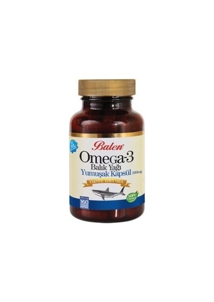 Omega3 Omega 3 Balık Yağı Fish 160 Kapsül x 650 Mg