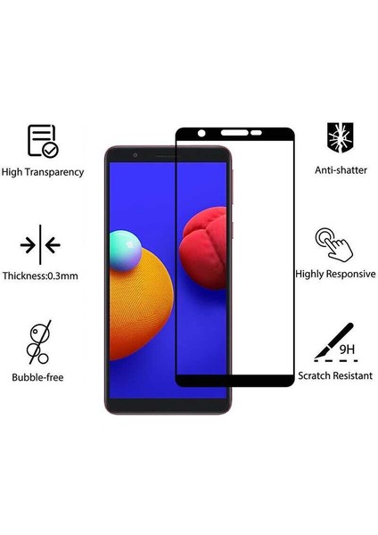 Galaxy A01 Core Kenarları Kırılmaya Dayanıklı Cam Ekran Koruyucu modelleri