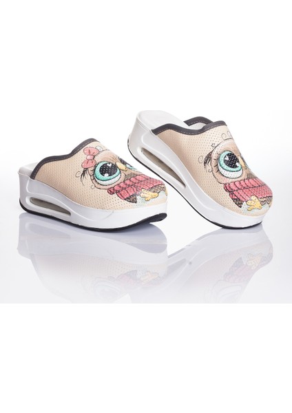Baykuş Temalı Ortopedi Air Max Sabo Terlik Hemşire Terliği Medikal Rahat Hastane Sabo Terliği Air Sabo Terlik