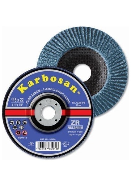 Zirkonyum Flap Disk 180X22.23 mm