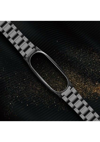 Mijobs Xiaomi Mi Band 4 Akıllı Saat 3 Bakla Çelik Kayış Kordon