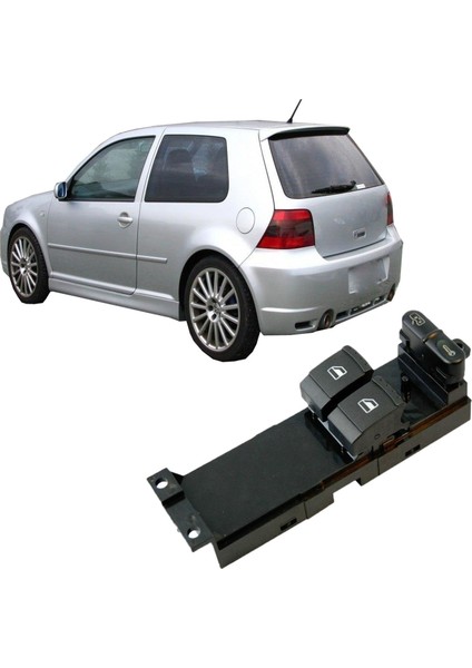 Volkswagen Golf 4 Sol Ön Ikili Cam Düğmesi Anahtarı 1997--2004