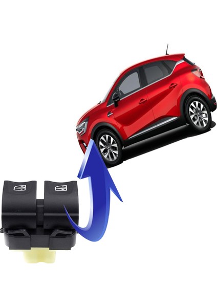 Renault Captur Sol Ön Çiftli Cam Düğmesi