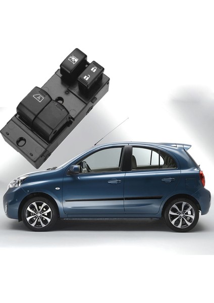 Nissan Micra K13 Sol Çiftli Cam Düğmesi Anahtarı 2011--2018