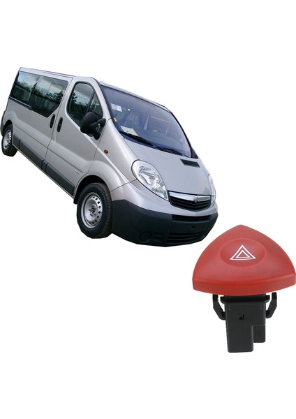 Opel Movano - Vivaro Dörtlü Flaşör - Sinyal Düğmesi Anahtarı
