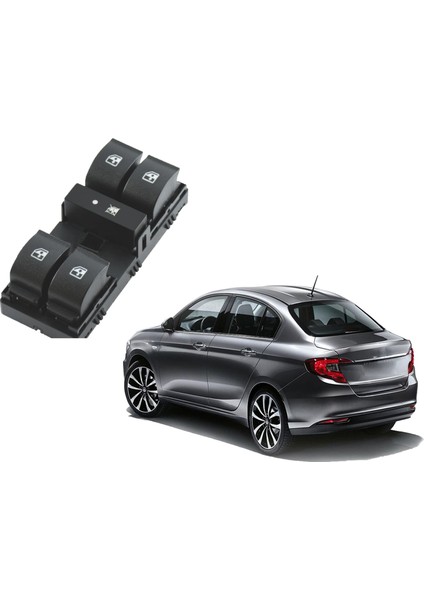 Fiat Egea Sol Dörtlü Cam Düğmesi Anahtarı 2015--2019