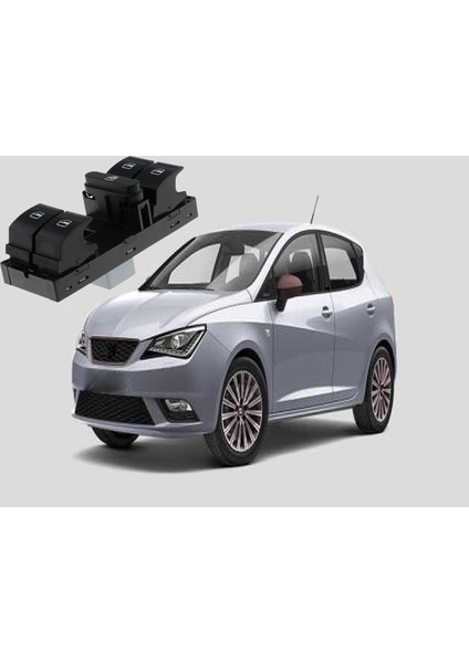 Seat Ibiza Sol Ön Dörtlü Cam Düğmesi Anahtarı 2009--2017