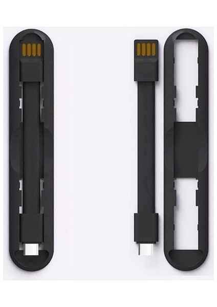 2in1 USB Type C Mini USB Şarj ve Telefon Yüzük Tutucu Stand