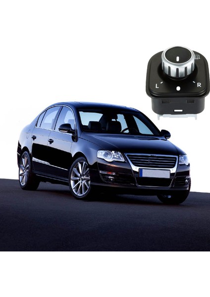 Volkswagen Passat B6 Ayna Ayar Düğmesi Krom Katlamasız 2006--2011