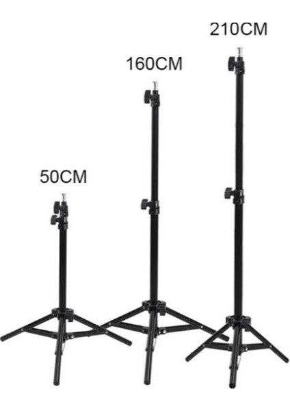 Geçmeli Tripod 10INÇ Halka LED 168CM Video Selfi