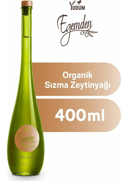 Egemden Organik Sızma Zeytinyağı Şişe 400 ML