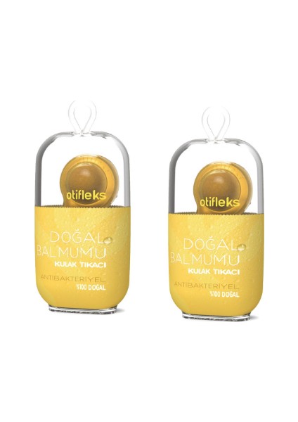 2'li X2 Adet %100 Doğal Balmumu Kulak Tıkacı