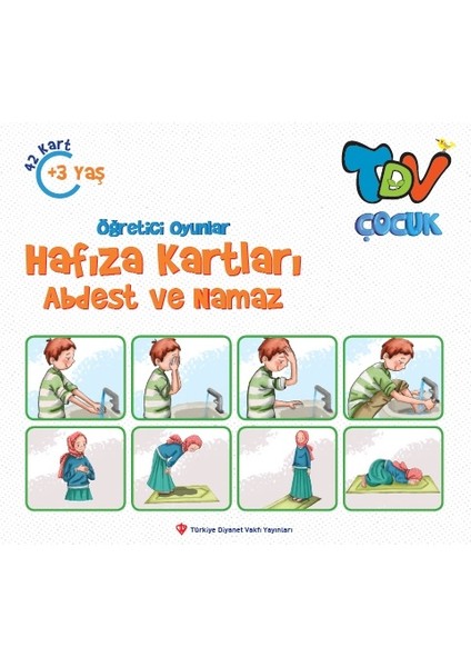 Öğretici Oyunlar Hafıza Kartları Abdest ve Namaz 42 Kart