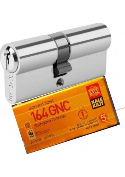 Kale 164 Gnc 68 mm Nikel Kapı Kilit Göbeği Kale Barel