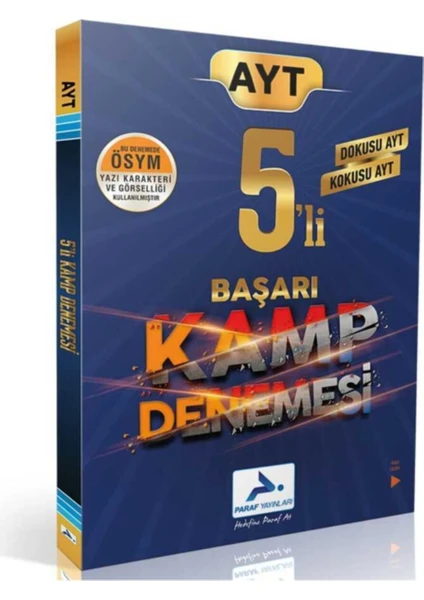 Paraf Yayınları AYT 5'li Başarı Kamp Denemesi