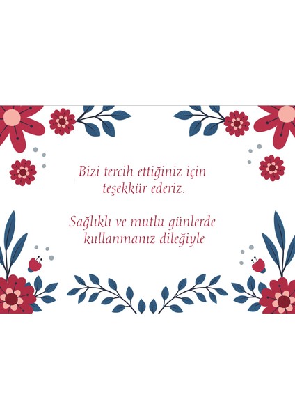 Teşekkür Kartı 5.5 x 8.5 cm