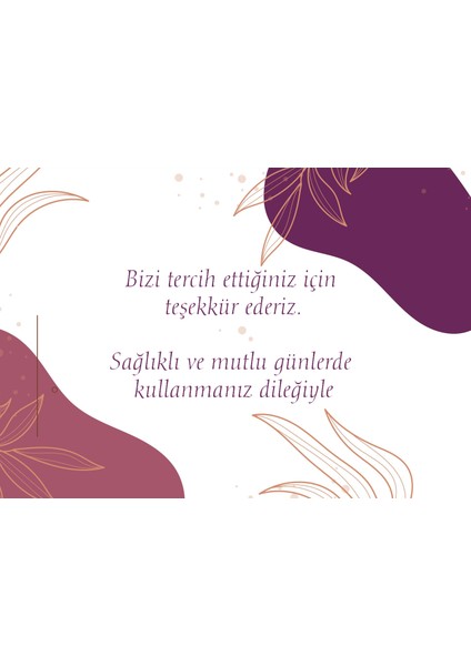 Teşekkür Kartı 5.5 x 8.5 cm