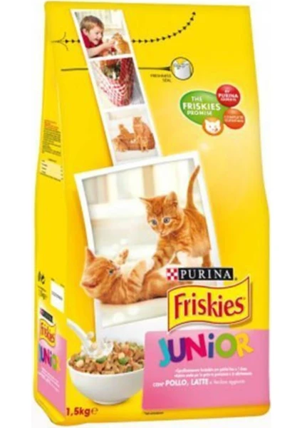 Junior Tavuk Süt ve Sebzeli Yavru Kedi Maması 1.5 kg x 2 Adet