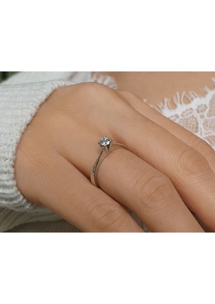 0,20 Karat Pırlanta Tektaş Yüzük 0417R0218 indirimleri