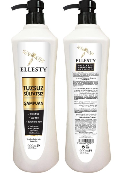Sülfatsız Tuzsuz Şampuan 900 ML