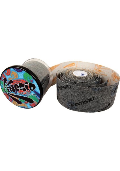 Kinesio Tape Tex Performance + 5 cm x 5 m Logolu Band Siyah