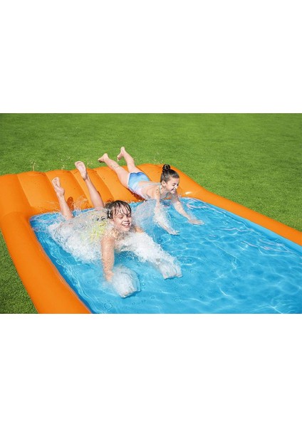 Kaydırmalı Çocuk Havuzu 341 x 213 x 38 cm Renkli 53080 fiyatları
