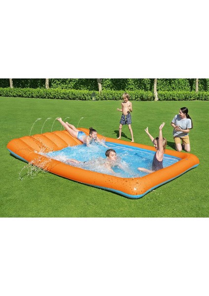 Kaydırmalı Çocuk Havuzu 341 x 213 x 38 cm Renkli 53080 fırsatları