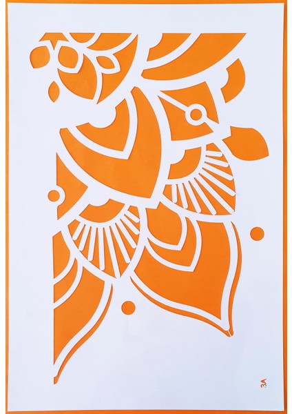 Stencil Şablon Mandala