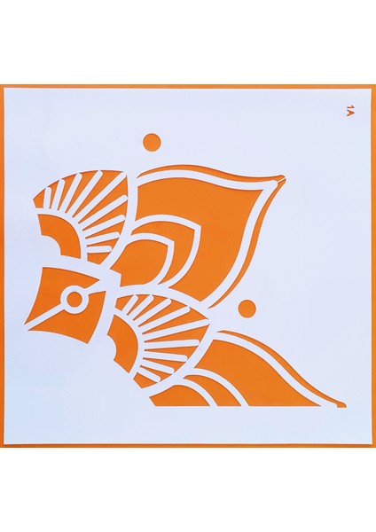 Stencil Şablon Mandala