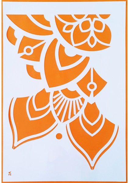 Stencil Şablon Mandala