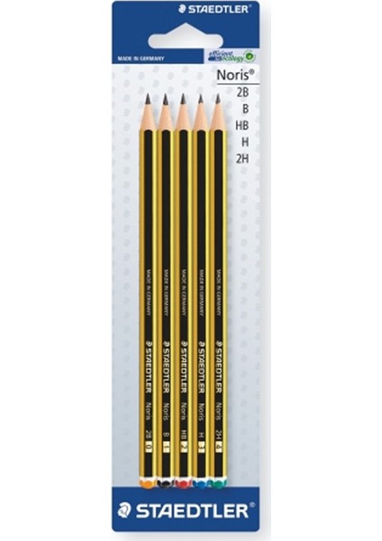Noris Blister Kurşun Kalem 2b,b,hb,h,2h 120-S BK5D 5'li