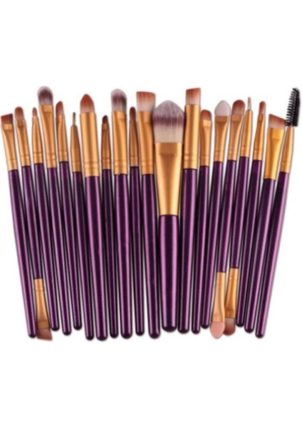 20'li Makyaj Fırçası Seti Mor