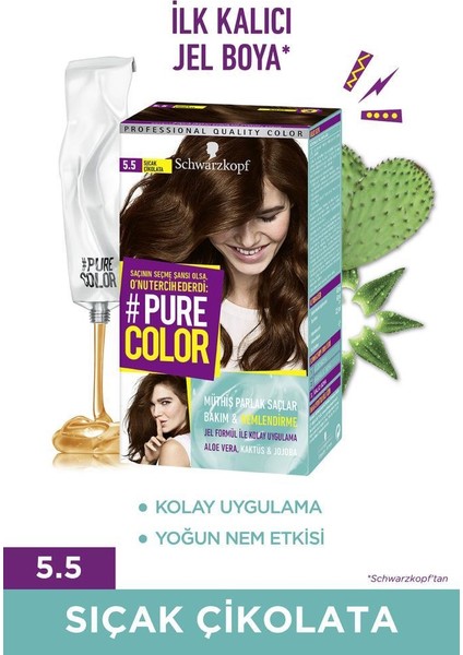 Schwarzkopf Pure Color 5-5 Sıcak Çikolata Saç Boyası