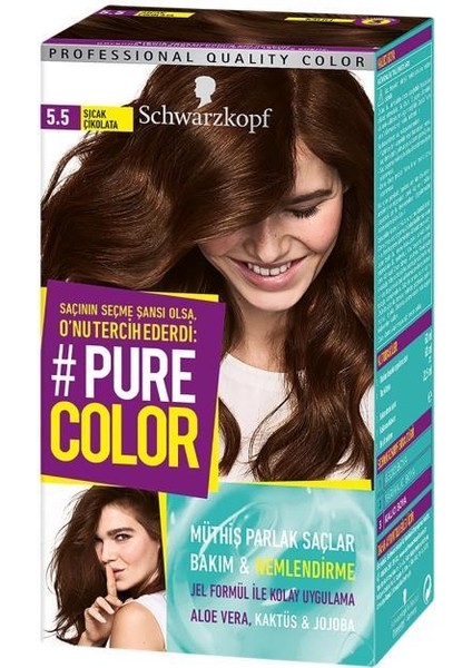 Schwarzkopf Pure Color 5-5 Sıcak Çikolata Saç Boyası