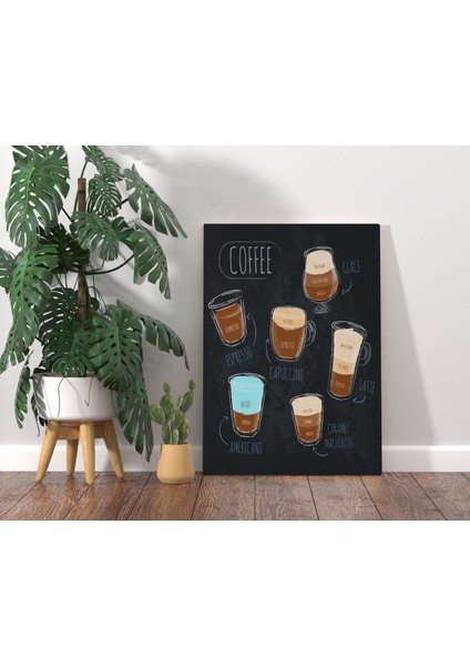 Gift Coffee Tasarımlı Kanvas Tablo 70X100CM-20