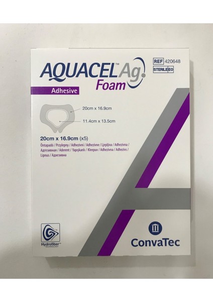 Aquacel Ag Foam Kendinden Yapışkanlı Sakral 20CM x 19.9cm