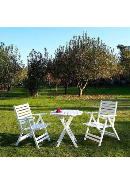 Beyaz Balkon Seti - Buzludja Set